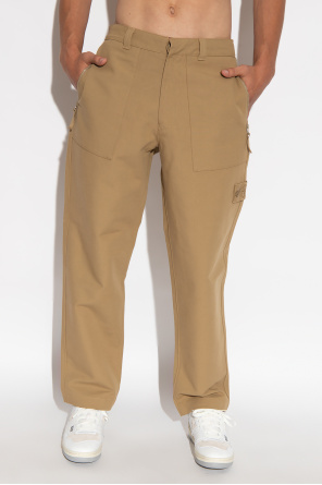 Stone Island Cotton trousers with logo