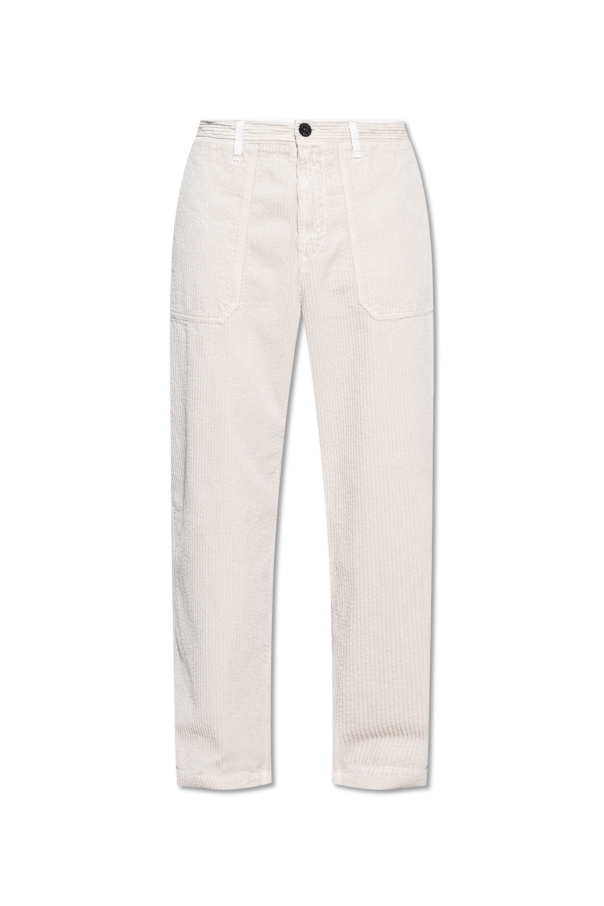 Moncler logo-patch Ribbed Flared Trousers - Farfetch