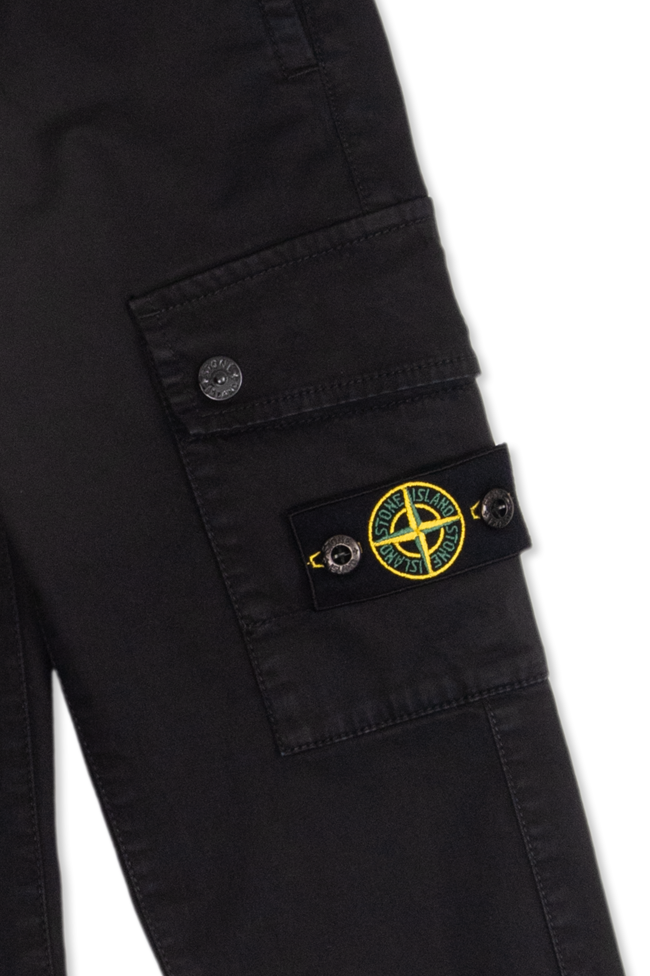 Stone Island Kids liquid trousers with pockets