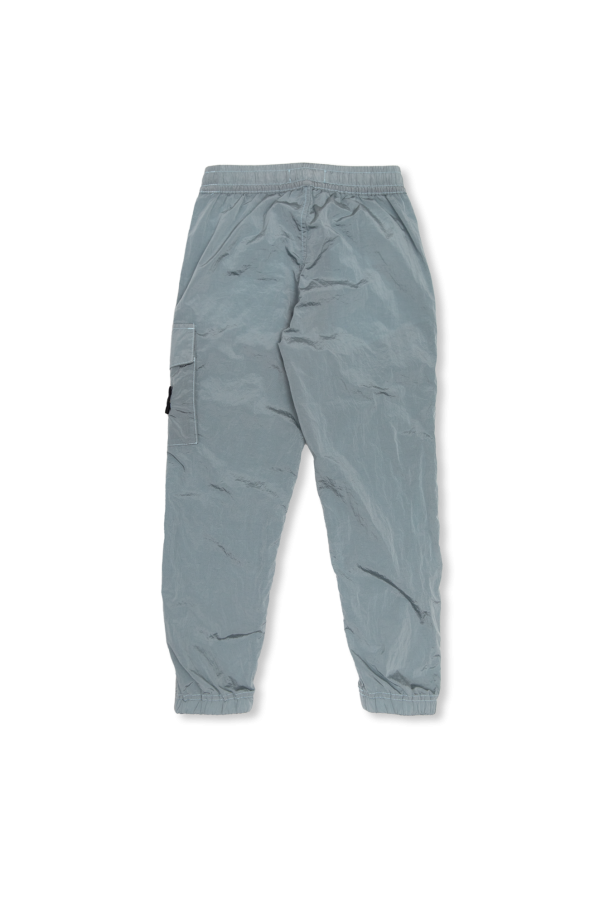 Stone Island Kids Corliss Trousers with logo