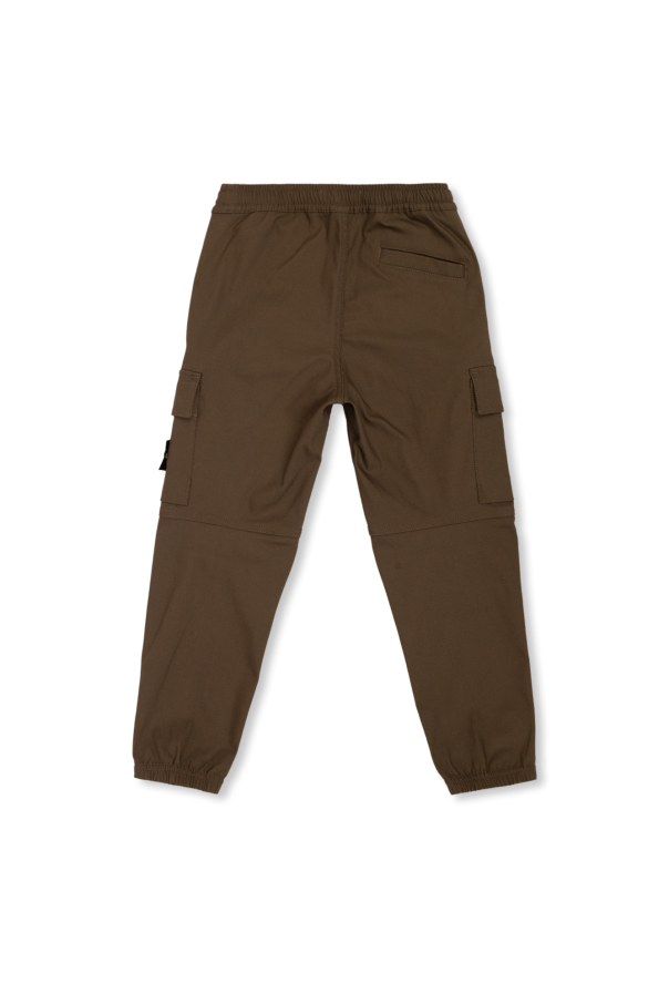 Trapeze linen maxi dress Cargo trousers