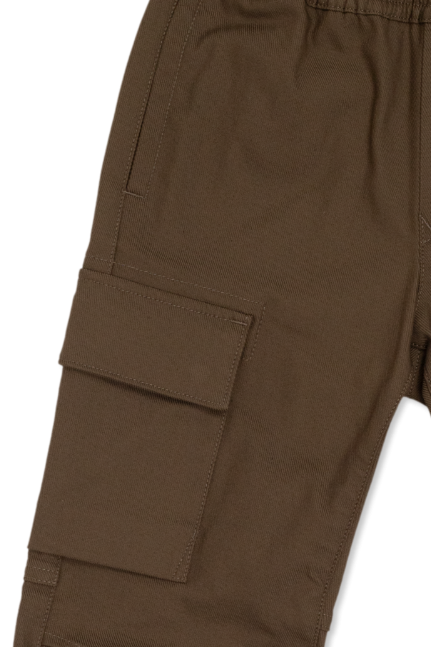 Trapeze linen maxi dress Cargo trousers