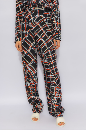 Bottega Veneta Silk clubwear trousers