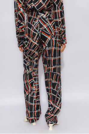 Bottega Veneta Silk clubwear trousers