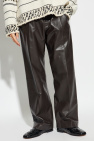 Bottega Veneta BROWN Leather pants