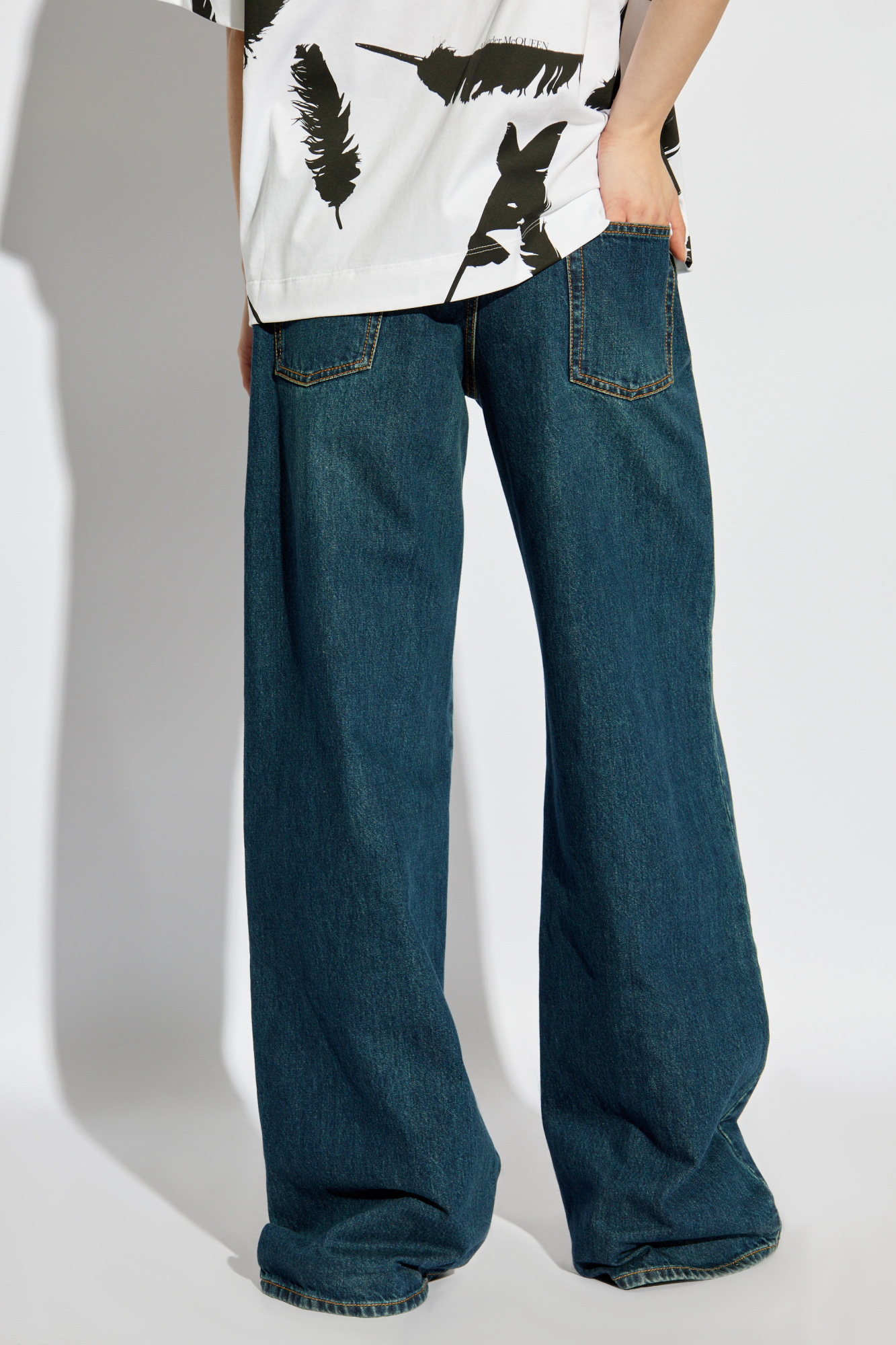 Alexander McQueen Wide-leg jeans