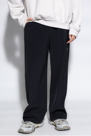 Balenciaga Ortalionowe spodnie z nadrukowanym logo