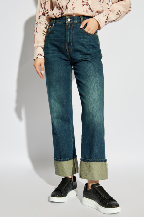 Alexander McQueen High-waisted jeans