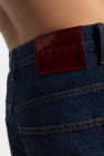 Gucci NAVY BLUE Jeans with slit on the legs