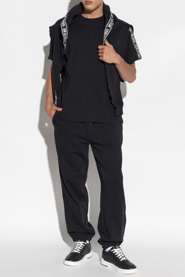 Versace Jeans Couture Pantalones de chándal con logo estampado