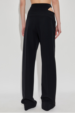 Versace Jeans Couture Trousers with a decorative waist slit