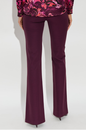 Versace Jeans Couture Spodnie z rozszerzanymi nogawkami z rozcięciem