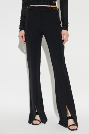 Versace Jeans Couture Flared trousers with slit