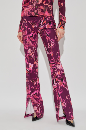 Versace Jeans Couture Flared trousers with a slit