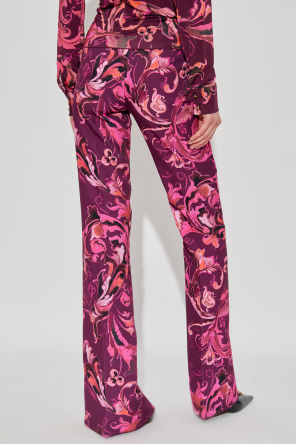 Versace Jeans Couture Flared trousers with a slit