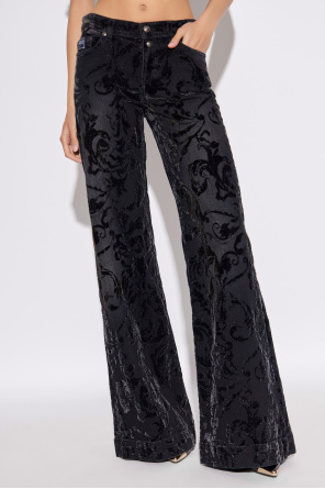 Versace Jeans Couture Jeans with a velvet pattern