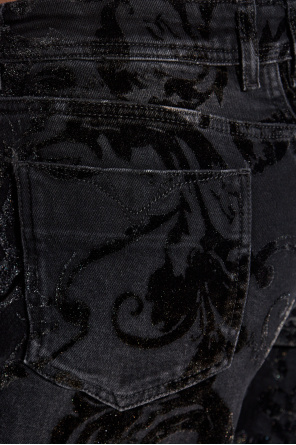 Versace Jeans Couture Jeans with a velvet pattern