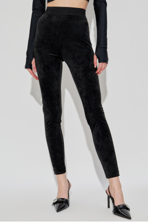 Versace Jeans Couture Leggings aterciopelados