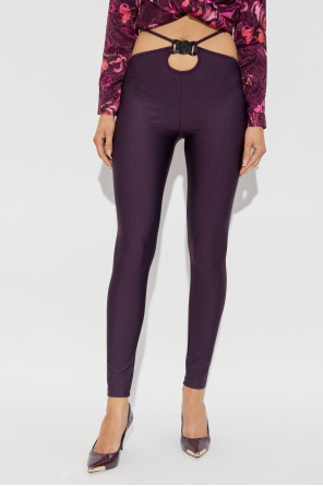 Versace Jeans Couture Leggings mit Logo-Applikation