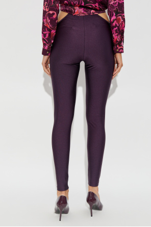 Versace Jeans Couture Leggings mit Logo-Applikation