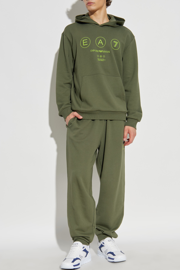 EA7 Emporio Armani Sweatpants with logo patch