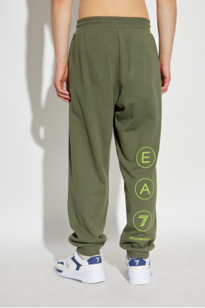 EA7 Emporio Armani Sweatpants with logo patch