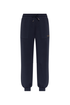 Sweatpants with ribbed cuffs