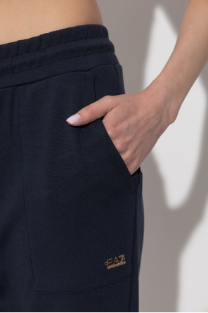 EA7 Emporio Armani Sweatpants with ribbed cuffs