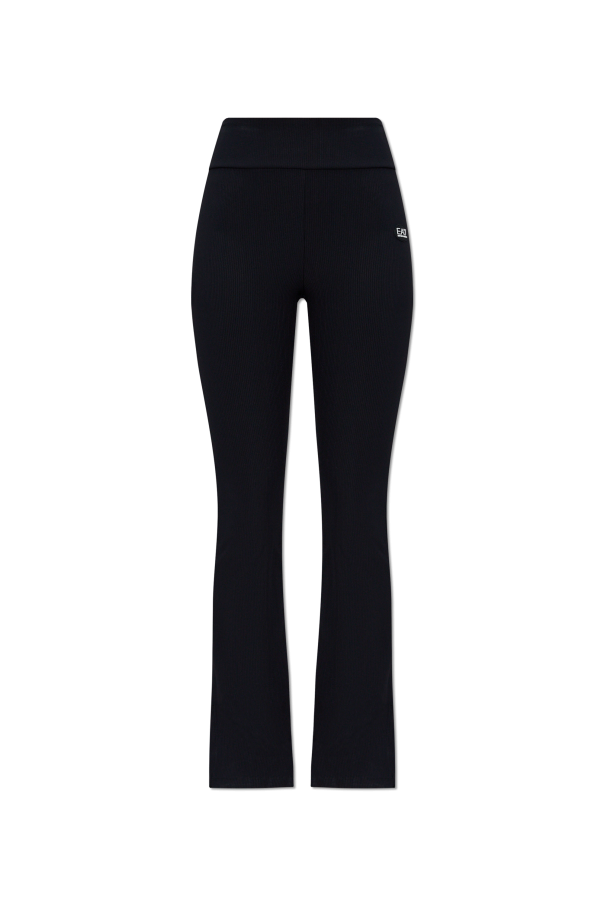 EA7 Emporio Armani Pleated flared trousers