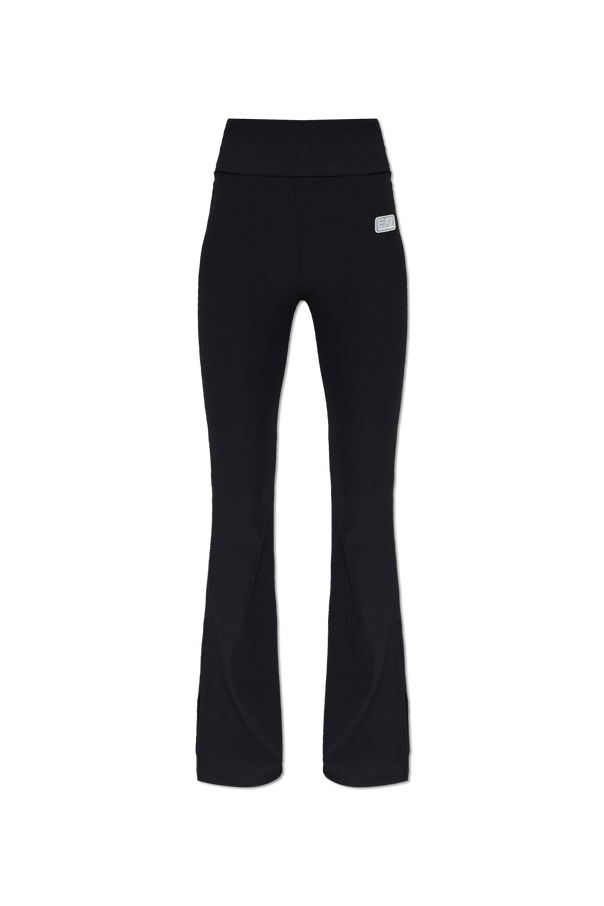 Ribbed flared trousers od EA7 Emporio Armani