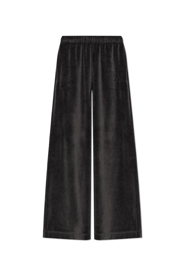Velvet Sweatpants with Logo od EA7 Emporio Armani