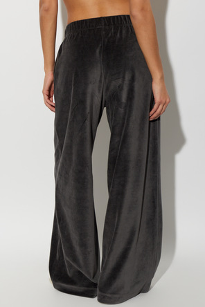 EA7 Emporio Armani Velvet Sweatpants with Logo