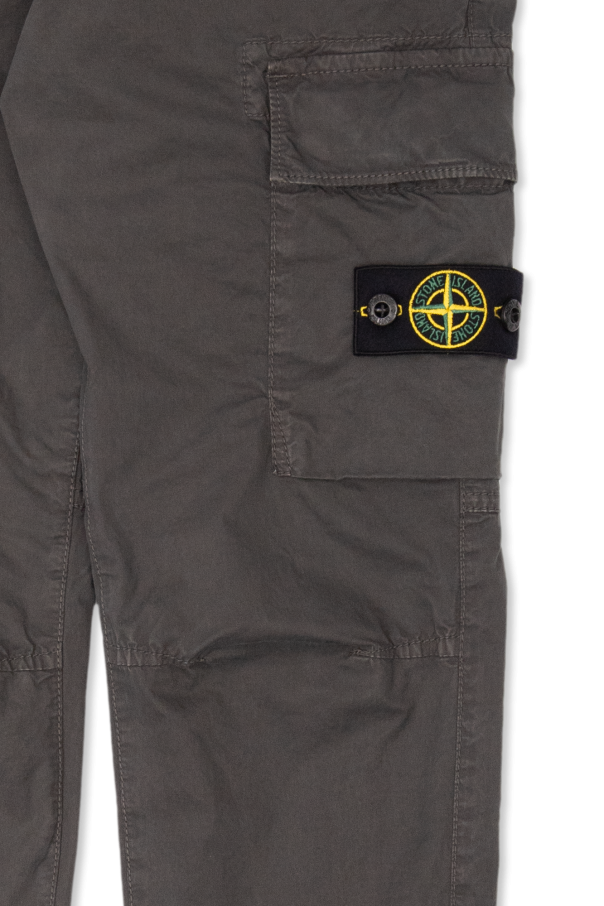 Stone Island Kids Lapin trousers with logo