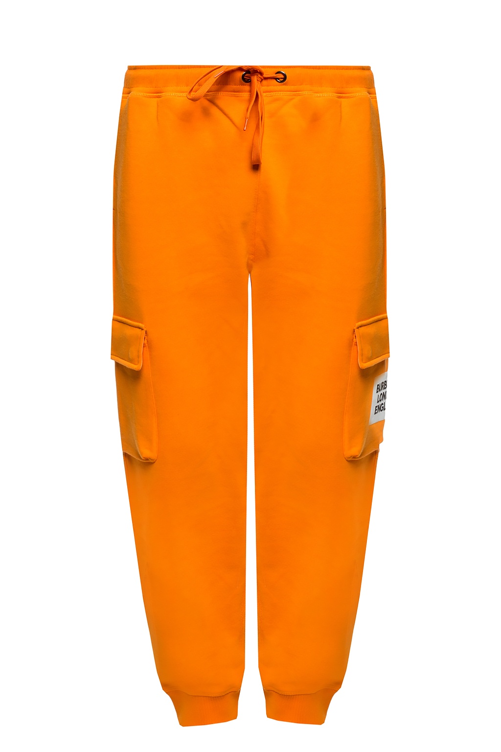 orange burberry sweatpants