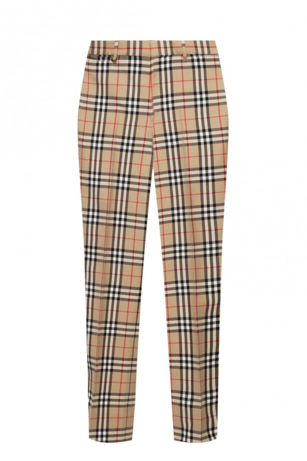 burberry pattern trousers