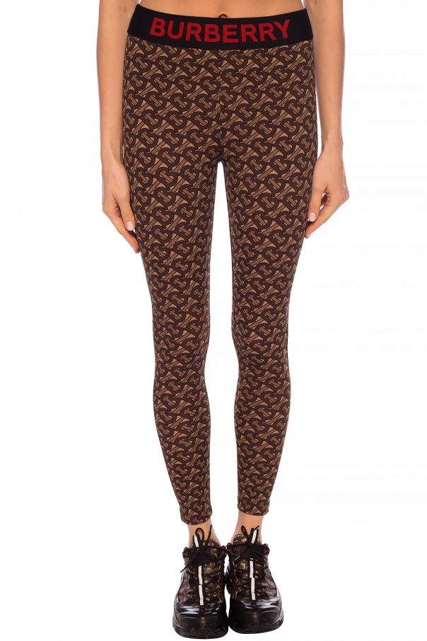 Brown Logo leggings Burberry - Vitkac Italy