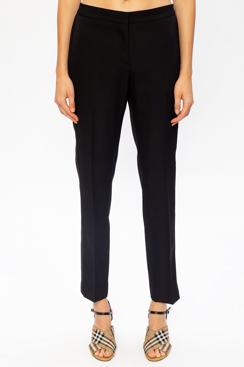 Burberry Wool pleat-front trousers