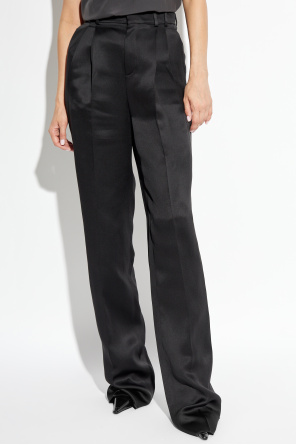 Saint Laurent Silk high-waisted pants