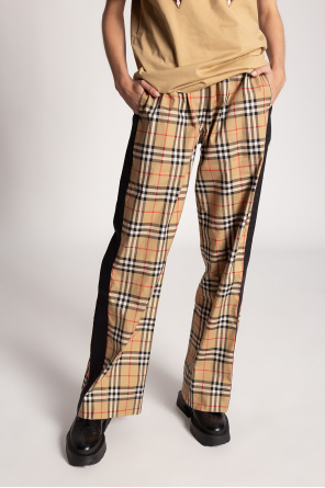 Burberry Trousers with side stripes