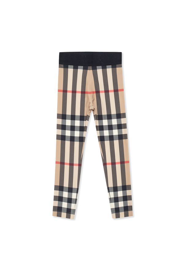 burberry Monogramm Kids Checked leggings