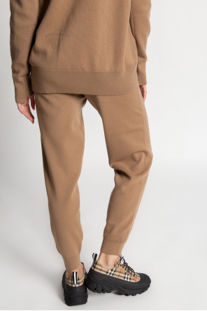 Burberry Wool trousers lace with logo