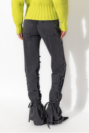 Alexander McQueen Jeans with laces