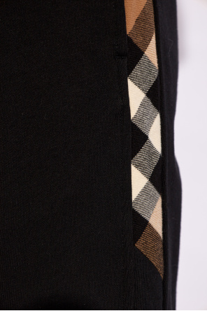 Burberry Cashmere-Cotton Monogram Sweatpants
