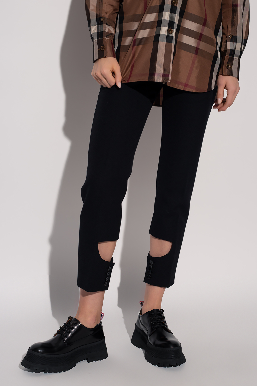 Burberry Pleat-front Gar trousers
