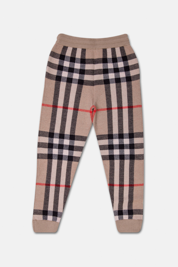 Burberry Kids Checked trousers