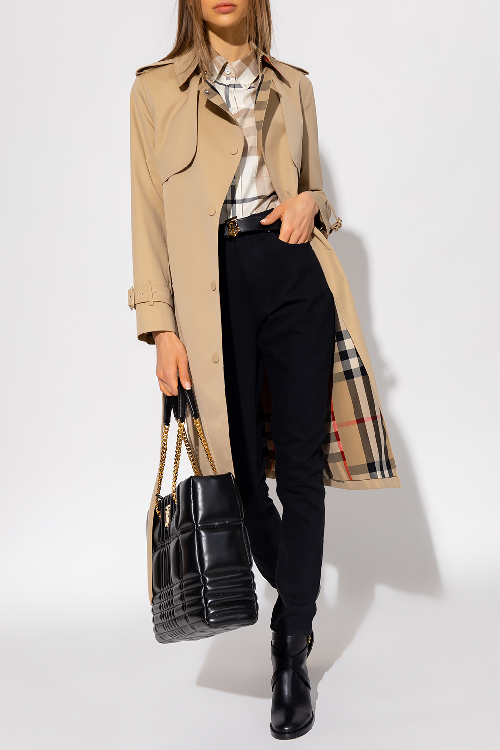 Black 'Felicity' skinny jeans Burberry - checked cashmere scarf burberry  scarf indigo mid camel - IetpShops Australia