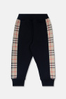 Burberry Kids BLACK ‘Nolen’ patterned sweatpants