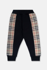 Burberry Kids BLACK ‘Nolen’ patterned sweatpants