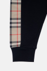 Burberry Kids BLACK ‘Nolen’ patterned sweatpants