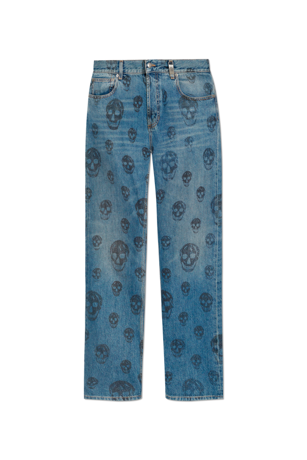 Alexander McQueen Jeans with printed logo